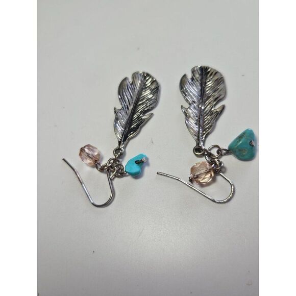 Southwest style feather earrings - Picture 7 of 9